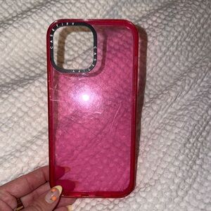 Casetify Pink Transparent iPhone 13 Pro Max Case